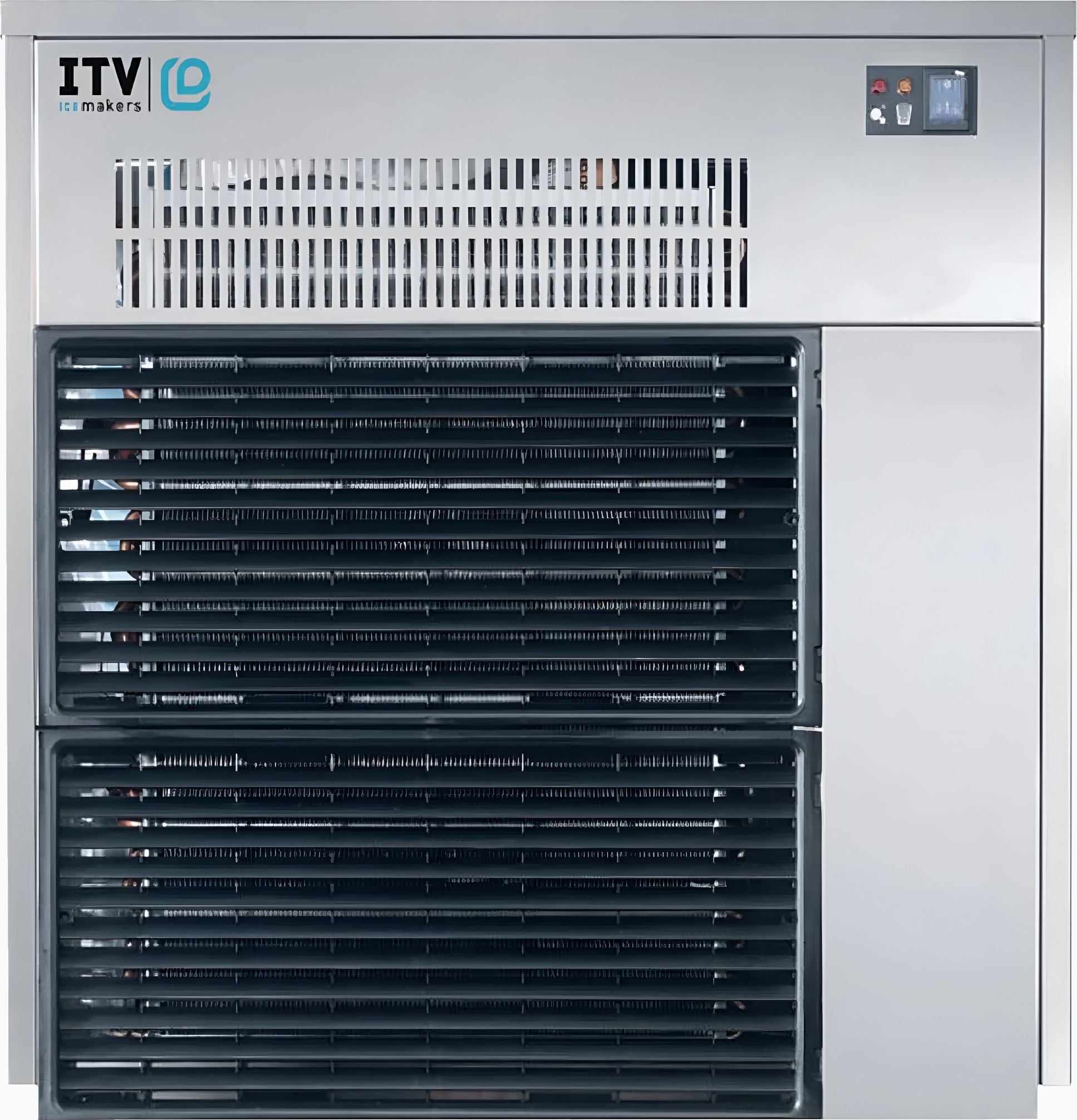 ITV Ice Makers - IQ 1300 Modular Granular/Flaker Air-Cooled Ice Machine With Built-in Bin - IQ 1300 A III