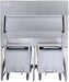 ITV Ice Makers - 1,089 lb Ice Bin With Cart For Modular Machine - SCD-1400