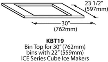 Ice-O-Matic - Bin Top for 22" CIM, 21" MFI & 21" GEM on 30" Bins - KBT19