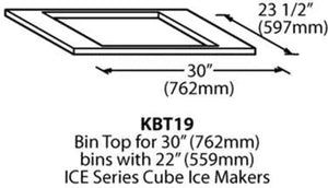 Ice-O-Matic - Bin Top for 22" CIM, 21" MFI & 21" GEM on 30" Bins - KBT19