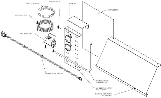 Ice-O-Matic - Installation Kit for 22" CIM Ice Makers - KCUBEDISP