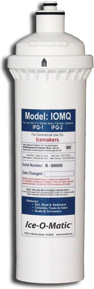 Ice-O-Matic - Water Filter Replacement Standard Cartridge for IFQ1 Water Filter System - IOMQ