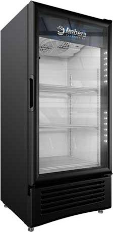 Imbera - 25″ One Glass Swing Door Refrigerator with 9 Cu. Ft. Capacity, Black - VR10