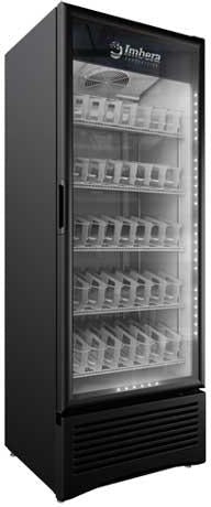 Imbera - 30″ Black One Glass Swing Door Refrigerator with 19.2 cu.ft. Capacity - G319