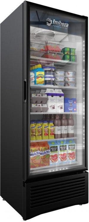 Imbera - 30″ Black One Glass Swing Door Refrigerator with 19.2 cu.ft. Capacity - G319