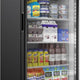 Imbera - 30″ Black One Glass Swing Door Refrigerator with 19.2 cu.ft. Capacity - G319