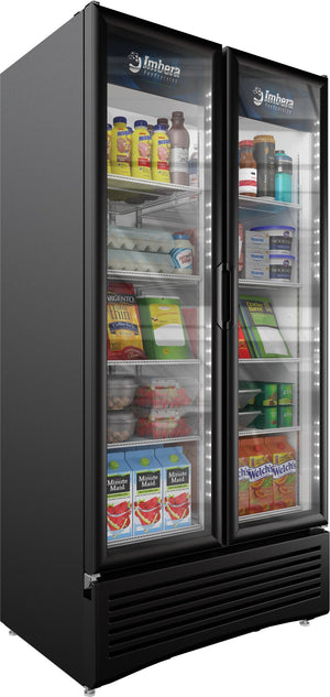 Imbera - 39.5” Elite Series Two Section Glass Door Refrigerator with 26 Cu. Ft. Capacity - 41219