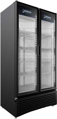 Imbera - 39.5” Elite Series Two Section Glass Door Refrigerator with 26 Cu. Ft. Capacity - 41219