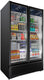 Imbera - 47″ Two Swing Door Glass Door Refrigerator with 37 Cu. Ft. (1050 L) Capacity, Black - 45249