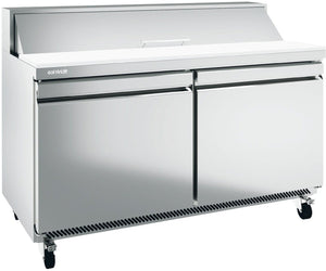 Infrico - 16 Pans 17 Ft. Two Section Sandwich/Salad Prep Table - IRT-UC60P