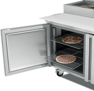 Infrico - 17 Ft. Two Section Pizza Prep Table - IRT-MR67EN