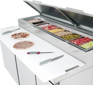 Infrico - 17 Ft. Two Section Pizza Prep Table - IRT-MR67EN