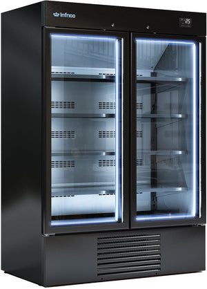 Infrico - 2 Hinged Glass Door Merchandiser Freezer - IMD-ERC130PHBT