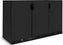 Infrico - 3 Solid Door Narrow Back Bar Cooler (Black) - IMD-ERV35 SD