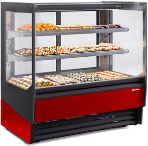 Infrico - 36" Straight Glass Pastry Display Case (2 Shelves) with Sliding Doors - IDC-VBR9PHT