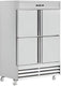 Infrico - 49 Ft. Four Section Solid Door Reach In Refrigerator - IRR-AN49_4