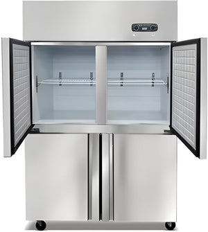 Infrico - 49 Ft. Four Section Solid Door Reach In Top Mounted Refrigerator - IRR-AGB49_4