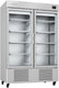 Infrico - 49 Ft. Two Section Glass Door Reach In Freezer - IRR-AN49BTCR