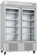 Infrico - 49 Ft. Two Section Glass Door Reach In Refrigerator - IRR-AN49CR