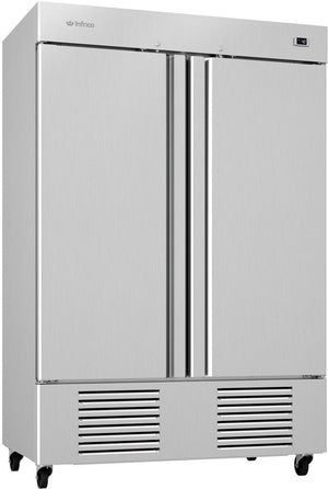 Infrico - 49 Ft. Two Section Solid Door Reach In Freezer - IRR-AN49BT