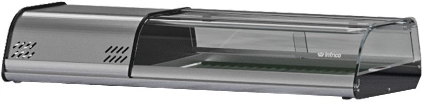 Infrico - 50" Sushi Display Case With LeFt. Side Condensing Unit - ICT-VSU50L