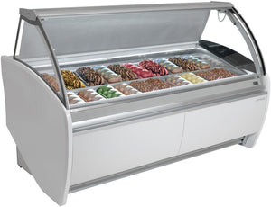 Infrico - 61" Gelato Curved Glass Display Case - IDC-VAR15H