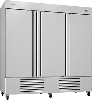 Infrico - 67 Ft. Three Section Solid Door Reach In Freezer - IRR-AN67BT