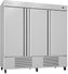 Infrico - 67 Ft. Three Section Solid Door Reach In Refrigerator - IRR-AN67