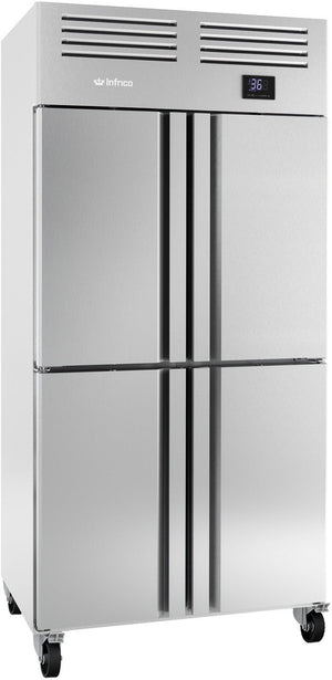 Infrico - Four Section Solid Door Slim Line Reach In Refrigerator - IRR-AGN604