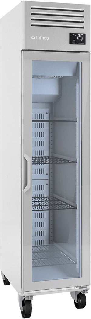 Infrico - One Section Glass Door Slim Line Reach In Refrigerator - IRR-AGN300CR