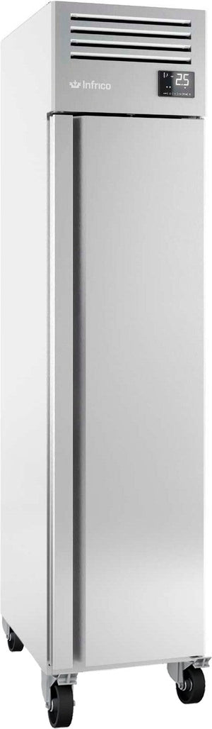 Infrico - Two Section Solid Door Slim Line Reach In Refrigerator - IRR-AGN302