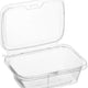 Inline Plastic - 24 Oz Tamper Clear Square Hinged Container, 200/Cs - TS24