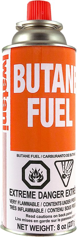 Iwatani - 8 Oz Butane Fuel Canister, Pack of 36 - BU-6