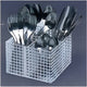 Jet-Tech - 5.1" Polypropylene Flatware 4 Compartment Basket For EV18 - 30027 EV18