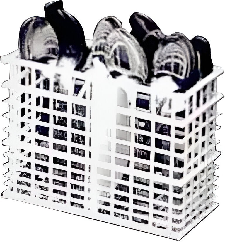 Jet-Tech - 9" Polypropylene Flatware 2 Compartment Basket For 737-E - 30026 737-E