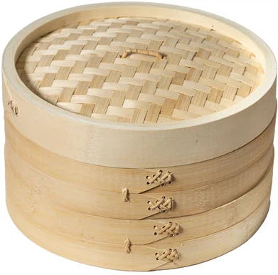 Joyce Chen - 10" 2-Tier Bamboo Steamer Baskets - J26-0013