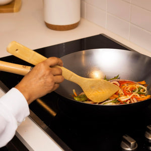 Joyce Chen - 13" Burnished Bamboo Wok Spatula - J33-2014