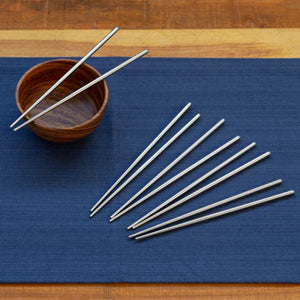 Joyce Chen - 9" Reusable Stainless Steel Metal Chopsticks, Set of 5 Pair - J90-1127