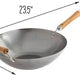 Joyce Chen - Classic Series 14" Carbon Steel Flat Bottom Wok With Birch Handle - J21-9978