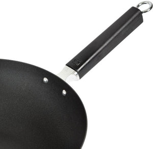 Joyce Chen - Professional Series 12" Carbon Steel Excalibur Nonstick Stir Fry Pan With Phenolic Handle - J22-0030