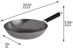 Joyce Chen - Professional Series 12" Carbon Steel Stir Fry Pan With Phenolic Handle - J22-0050