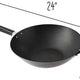 Joyce Chen - Professional Series 14" Carbon Steel Excalibur Nonstick Flat Bottom Wok With Phenolic Handles - J22-0040