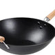 Joyce Chen - Professional Series 14" Cast Iron Flat Bottom Wok With Maple Handle - J23-0001