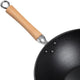 Joyce Chen - Professional Series 14" Cast Iron Flat Bottom Wok With Maple Handle - J23-0001