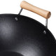 Joyce Chen - Professional Series 14" Cast Iron Flat Bottom Wok With Maple Handle - J23-0001