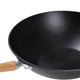 Joyce Chen - Professional Series 14" Cast Iron Flat Bottom Wok With Maple Handle - J23-0001