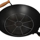 Joyce Chen - Professional Series 14" Excalibur Nonstick Flat Bottom Wok Set With Lid and Maple Handles - J22-9938