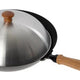 Joyce Chen - Professional Series 14" Excalibur Nonstick Flat Bottom Wok Set With Lid and Maple Handles - J22-9938