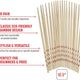 Joyce Chen - Reusable Burnished Bamboo Chopsticks, Set of 10 Pair - J30-0043