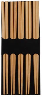 Joyce Chen - Reusable Burnished Bamboo Chopsticks, Set of 5 Pair - J30-0041